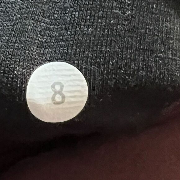 Lululemon All Meshed Up Tight Size 8 Burgundy Mesh Panels Back Zip Pocket Yoga - Picture 5 of 5